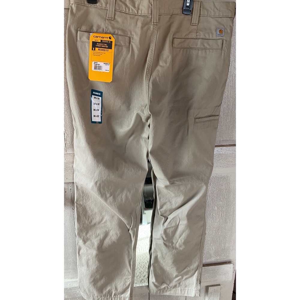 Mens twill relaxed fit 5 pocket work pants NWT!